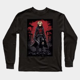 fullmetal alchemist brotherhood- edward elric action figure Long Sleeve T-Shirt